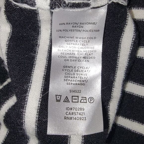 Loft Plus Size Striped knit long sleeve dress 14 - Picture 8 of 8